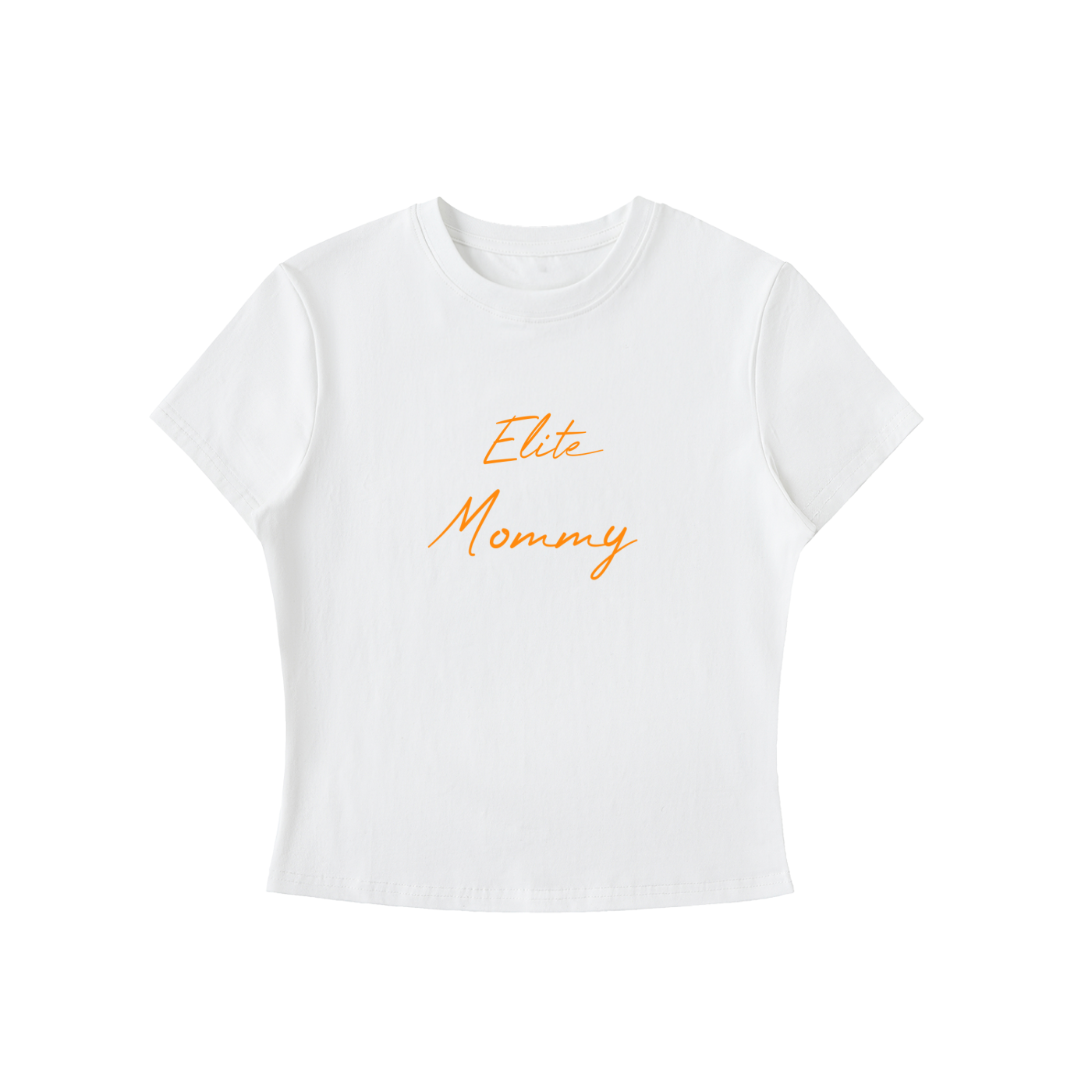 "Elite Mom" Bodycon Crewneck T-Shirt